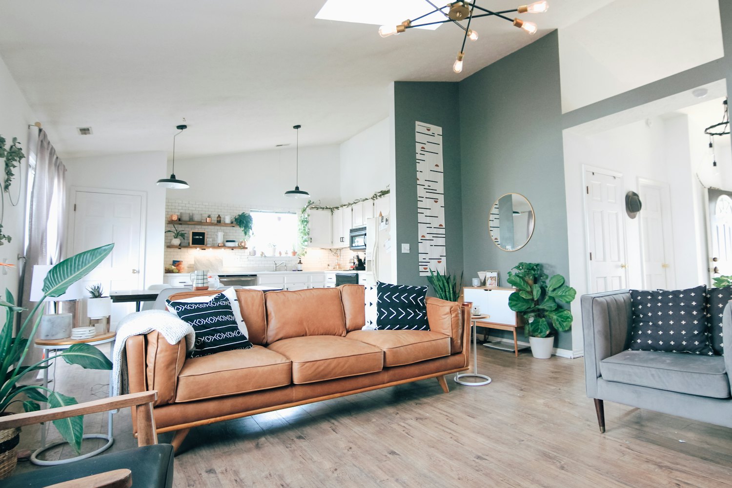 A freshly reset, bright living space